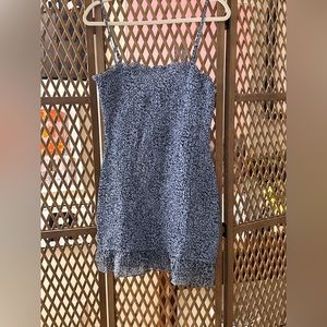 LeLis Collection Blue Ruched Mini Dress